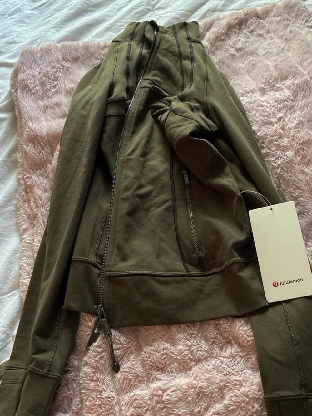 lululemon athletica Olive Green Bomber Jacket